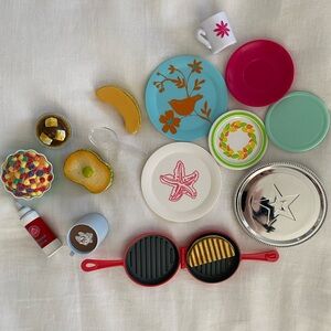 American Girl Food and Accessories Lot